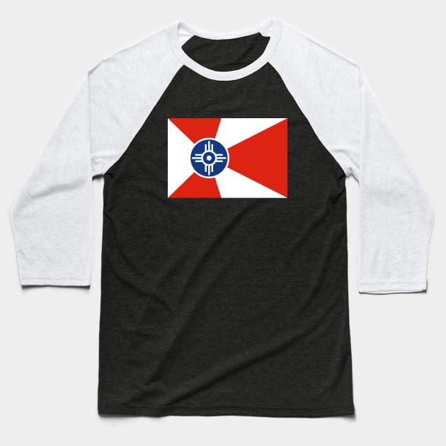 Flag of Wichita, Kansas Baseball T-Shirt by brigadeiro